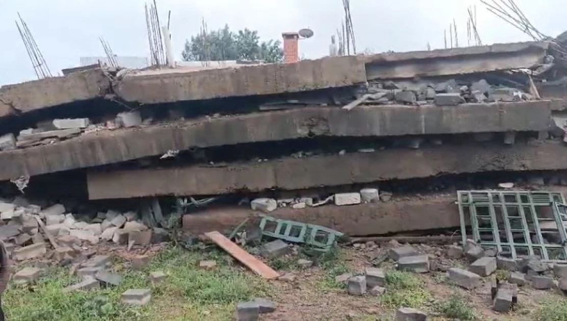 Debris of a 4-storey building that collapsed in Kirinyaga County.